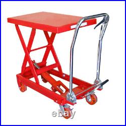 1000 LBS Hydraulic Table Lift Jack Cart Heavy Duty Mobile