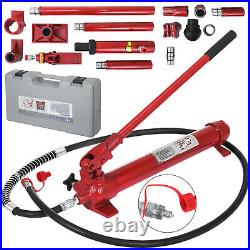 10Ton Porta Power Hydraulic Jack Body Frame Repair Kit 2M Lengthen Hose Lift Ram