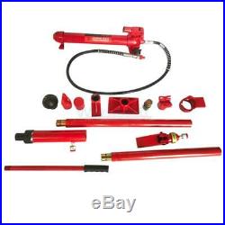 10 Ton Hydraulic Jack Autobody Frame Porta Power Repair Ram Lift Tool Kit