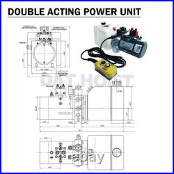 10 Ton Hydraulic Scissor Hoist Kit Fit 12-16' Dump Body DH-520HD
