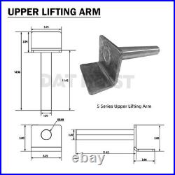 10 Ton Hydraulic Scissor Hoist Kit Fit 12-16' Dump Body DH-520HD