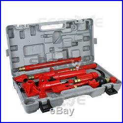 10 Ton Porta Power Hydraulic Jack Body Frame Repair Kit Auto Shop Heavy Duty