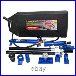 10 Tons Portable Hydraulic Equipment Components BLACK & BLUE Heavy-Duty Kit