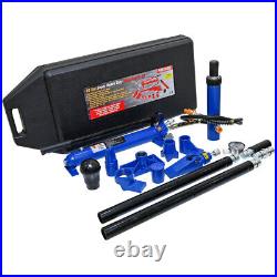 10 Tons Portable Hydraulic Equipment Components BLACK & BLUE Heavy-Duty Kit