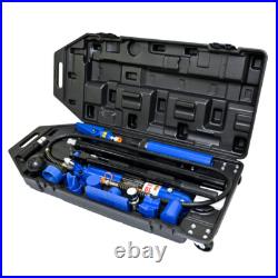 10 Tons Portable Hydraulic Equipment Components BLACK & BLUE Heavy-Duty Kit