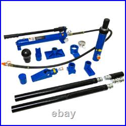10 Tons Portable Hydraulic Equipment Components BLACK & BLUE Heavy-Duty Kit