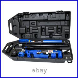 10 Tons Portable Hydraulic Equipment Components BLACK & BLUE Heavy-Duty Kit