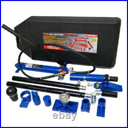 10 Tons Portable Hydraulic Equipment Components BLACK & BLUE Heavy-Duty Kit