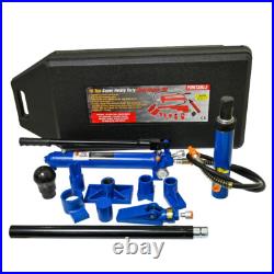 10 Tons Portable Hydraulic Equipment Components BLACK & BLUE Heavy-Duty Kit
