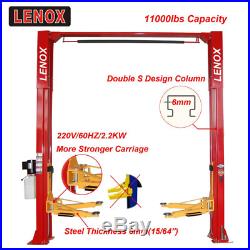 11000 lbs. 2 Two post Auto Lift Car Lift Auto Hoist Two 2 Post Double S Design