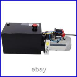 12V Heavy Duty Hydraulic Pump with 8Qt Tank, for Trailer Lift Gate Dump
