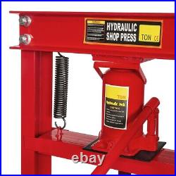 12 Ton H-Frame Hydraulic Floor Press Shop Press Garage Heavy Duty Machinery