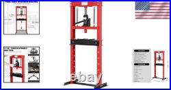 12 Ton Heavy-Duty Hydraulic Press for Auto Bending & Stamping, Adjustable Red 12 Ton Heavy-Duty Hydraulic Press for Auto Bending & Stamping, Adjustable Red