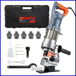 1300W Electric Hydraulic Hole Puncher with 5 Metal Dies Heavy Duty Tool 1300W Electric Hydraulic Hole Puncher with 5 Metal Dies Heavy Duty Tool