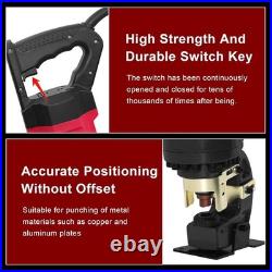 1400W Electric Hydraulic Hole Puncher, 22T Heavy Duty Hydraulic Hole Punch