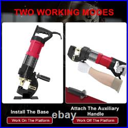 1400W Electric Hydraulic Hole Puncher, 22T Heavy Duty Hydraulic Hole Punch for M