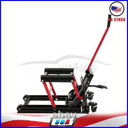 1500 LBS ATV Motorcycle Hydraulic Lift Jack Hoist Stand Drit Bike Adjustable