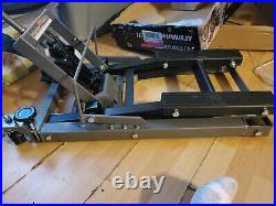 1500 lb Steel ATV Motorcycle Lift Jack Stand Heavy Duty Hydraulic Pump Workshop