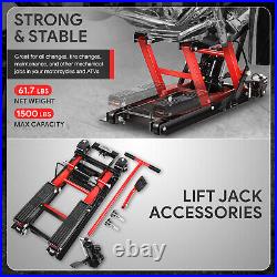 1500 lbs 4.5-15 Lifting Heavy Duty Hydraulic Motorcycle ATV Lift Jack Stand