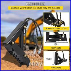18 Heavy-Duty Hydraulic Backhoe Thumb Adjustable and Durable Steel Attachment