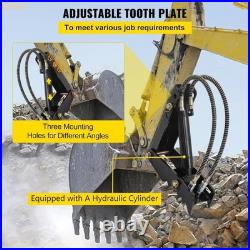 18 Heavy-Duty Hydraulic Backhoe Thumb Adjustable and Durable Steel Attachment