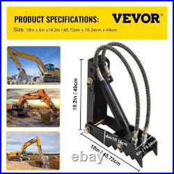 18 Heavy-Duty Hydraulic Backhoe Thumb Adjustable and Durable Steel Attachment