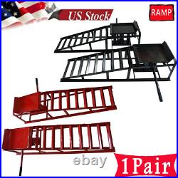 1 Pair Hydraulic Auto Car Service Ramps 2T Lift Repair Frame Heavy Duty For UTV