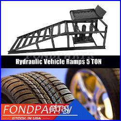 1pc Heavy Duty Auto Car Truck Service Ramp Lift Hydraulic Lift Frame Home 5T