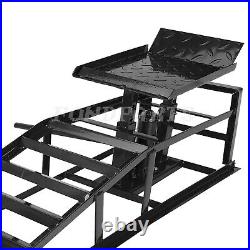 1pc Heavy Duty Auto Car Truck Service Ramp Lift Hydraulic Lift Frame Home 5T