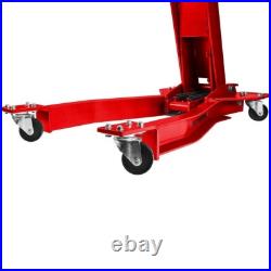 2000 lb Capacity Low Profile Hydraulic Transmission Jack Heavy Duty 360° Wheels