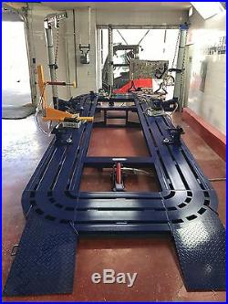 20 Feet Long 7 Feet 3 Wide Auto Body Frame Machine 3 Towers + Clamps Tool Cart