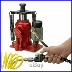 20 Ton Air Hydraulic Bottle Jack Lift Repair Car Truck Semi Heavy Duty