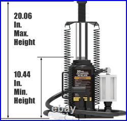 20 Ton Air Hydraulic Bottle Jack Steel Heavy Duty for Vehicle and Industrial