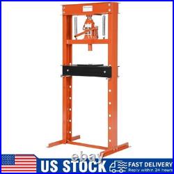 20 Ton Hydraulic Shop Press, Heavy Duty H-Frame Garage Floor Shop Press withPlates
