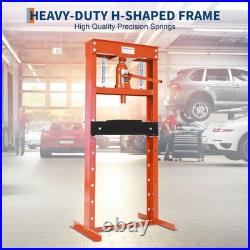 20 Ton Hydraulic Shop Press, Heavy Duty H-Frame Garage Floor Shop Press withPlates