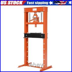 20 Ton Hydraulic Shop Press, Heavy Duty H-Frame Garage Floor Shop Press withPlates