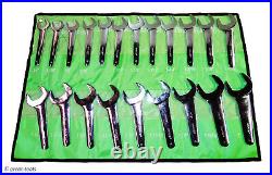 21-PC HYDRAULIC WRENCH SET sae standard jumbo service wrenches