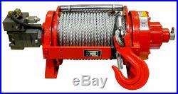 22000lb Warrior Hydraulic Winch JP Series with Tensioner Heavy Duty Commercial