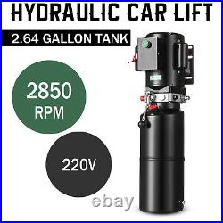 220V Car Lift Hydraulic Power Unit Auto Hydraulic Pump Heavy Duty Vehicle 10L