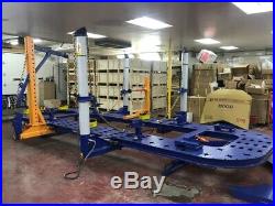 22 Feet 4 Towers Auto Body Shop Frame Machine Rack With Free Clamps & Tools Cart