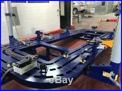 22 Feet Long 7 Ft 3 Wide Auto Body Frame Machine 3 Towers + Clamps Tool Cart