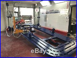 22 Feet Long Auto Body Frame Machine 30 Ton = 3 Towers + Clamps Tools Cart Bench