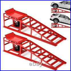 2PCS 5T 11060lbs Hydraulic Car Ramps, Heavy Duty Hydraulic Vehicle Ramps