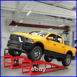 2PCS 5T 11060lbs Hydraulic Car Ramps, Heavy Duty Hydraulic Vehicle Ramps