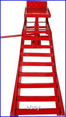 2PCS Auto Car Service Ramps Lifts Heavy Duty Hydraulic Lift Repair Frame 10Ton