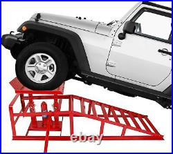 2PCS Auto Car Service Ramps Lifts Heavy Duty Hydraulic Lift Repair Frame 10Ton