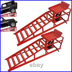 2PCS Heavy Duty Auto Car Truck Service Ramp Lift, Car Jack Hydraulic Lift 10Ton