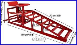 2PCS Heavy Duty Auto Car Truck Service Ramp Lift, Car Jack Hydraulic Lift 10Ton
