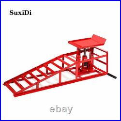 2PCS Heavy Duty Auto Car Truck Service Ramp Lift, Car Jack Hydraulic Lift 10Ton