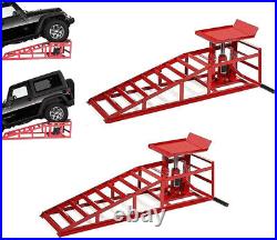 2PCS Heavy Duty Auto Car Truck Service Ramp Lift, Car Jack Hydraulic Lift 10Ton